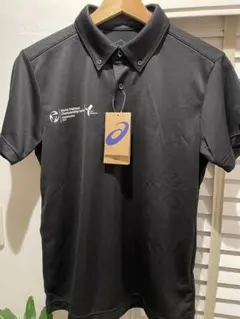 ASICS ブラック ポロシャツ Sサイズ 横浜トライアスロン大会記念