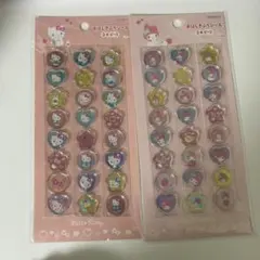 【正規品】サンリオ おはじきふうシール　キティ マイメロ 2点セット