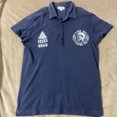 DIESEL ネイビー ポロシャツ L メンズ　78のサムネイル