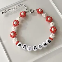 【ARMY必見】BTS ARIRANG 推し活 ビーズブレスレット シルバー