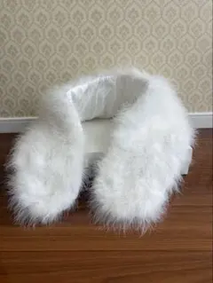 成人式　ホワイトファーショール
