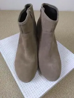 JONAK　ブーツ　スエード　ショートブーツ　ベージュ