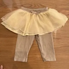 プティマイン♡チュチュ付きベージュレギンス