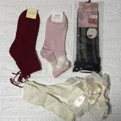 m♡petit bymisako レース&パール付きソックス/その他3点