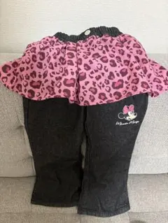 ミニーマウス レオパード柄スカート付きパンツ 120cm