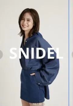 【SNIDEL】　オーバーサイズシャツドッキングワンピース