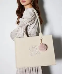 rienda WRRロゴトートバッグ リエンダ トートバッグ オタ活 通学 刺繍