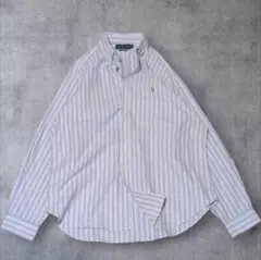 ラルフローレン CLASSIC FIT ストライプ シャツ ポニー刺繍 BIG