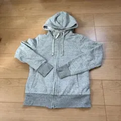 ユニクロS裏ボア ジップアップパーカー UNIQLOグレー