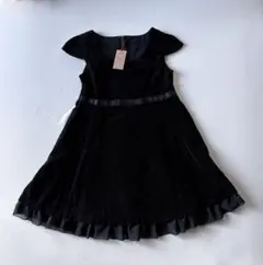 ♪コムサイズム 130 ベロア調ワンピース♪新品未着用 ♪