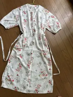 花柄ロングシャツワンピ（羽織りもの）