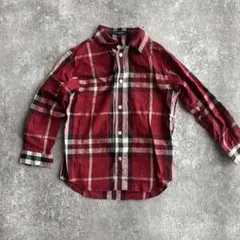 【バーバリー】発表会に♫チェック　ブラウス　120センチ