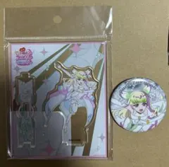 映画 キミとアイドルプリキュア キュアズキューン プリルン アクスタ 缶バッジ