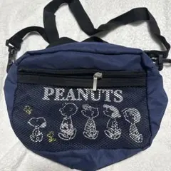 PEANUTS スヌーピー ショルダーバッグ ネイビー
