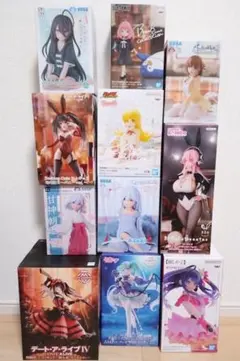 プライズフィギュア11点　初音ミク　時崎狂三　すーぱーそに子　忍野忍　アーニャ