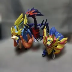 ザシアン ザマゼンタ 色違い モンコレ ポケモン リペイント 艶消し