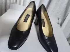 BALLY 黒 レザー ハイヒール