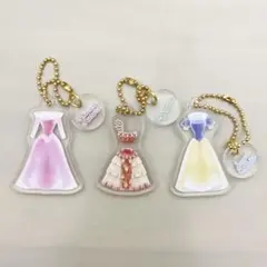 ディズニー　プリンセス　ドレスチャーム　オーロラ姫　モアナ　白雪姫　3点セット