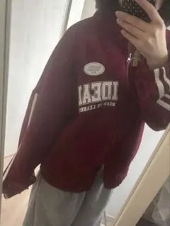 SHEIN DAZY 韓国　ダブルジップパーカー　赤