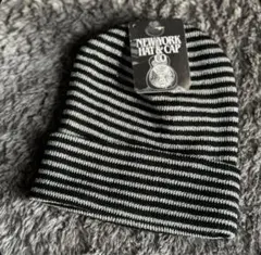 90s USA製 NEW YORK HAT&CAP CO ボーダー ビーニー