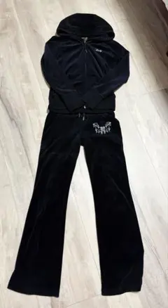 美品Rady ユニコーン ベロアセットアップパーカー黒 L