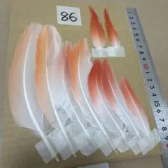 フラミンゴ 羽根 ハンドメイド用 素材 9本セットのサムネイル
