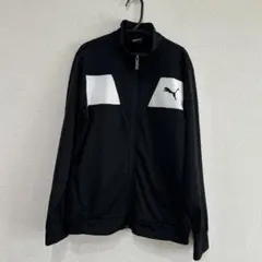 PUMA プーマ　ジャージ 上　 黒/白　キッズ　ジュニア　160㎝
