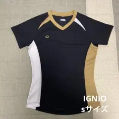 IGNIO バレー 練習着 トレシャツ 半袖 黒×金 155 Sサイズのサムネイル