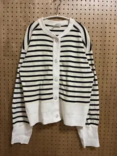 シンゾーン　ボーダーケープリンカーディガン