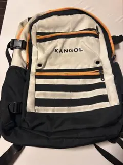 KANGOL リュック バックパック　白　オレンジ