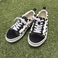 VANS キッズ スニーカー オールドスクール 20cm チェッカーボード