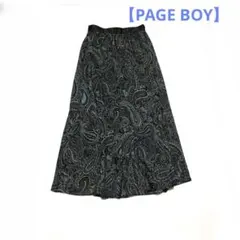 【PAGE BOY】シアーペイズリー・フレアスカート〈フリーサイズ〉