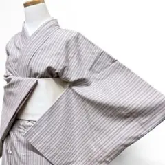 お召し 単衣 縞柄 未使用品 身丈156.5裄64.5 - メルカリ