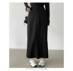 ブラック タイトスカート Mサイズロング丈