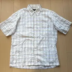 THE SCOTCH HOUSE 三陽商会 半袖チェックシャツ シアサッカー Sのサムネイル