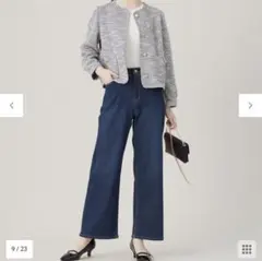 新品☆anySiS セミワイドデニムパンツ