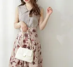 新品 ♡ プロポーションボディドレッシング ビッグカラーフロントボタンブラウス