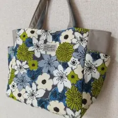 ハンドメイド＊トートバック◈サイドポケット付き