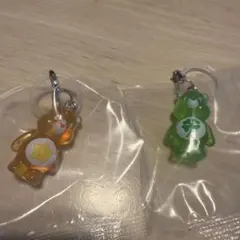 ケアベア　クリアマスコットチャーム2 めじるしアクセサリー2個セット