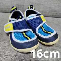 IFME メッシュ シューズ　　マリンシューズ　　 青/黄色　16cm