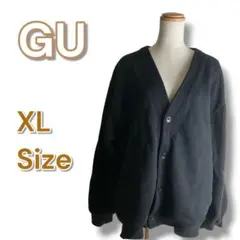 GU カーディガン ブラック XLサイズ・メンズ秋冬のサムネイル