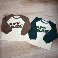 韓国子供服　ラグラン　長袖　お揃い ロンT 100 110