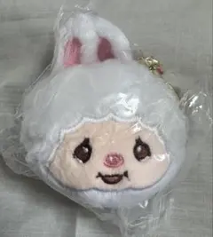 フェイスぬいぐるみ　ナスカン付き　【モンチッチ】チムたん（ホワイト）