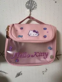 Hello Kitty ピンクバッグ 透明ポケット付き