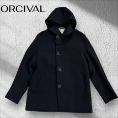 ミ*ィ様 ORCIVAL オーシバル フード付 メルトンコート ピーコート ウー