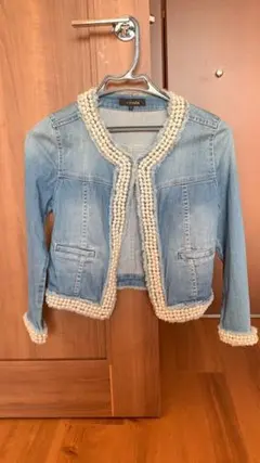 rienda デニムジャケット Gジャン パール　sサイズ　新品未使用