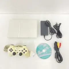 PS2 SCPH-75000 セラミックホワイト プレステ2 動作品 ①