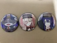 にじさんじ ビスケット缶バッジ でびでび・でびる　ニュイ・ソシエール　長尾景