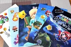 セブンイレブン　スーパーマリオギャラクシー　クリアファイル　全５種