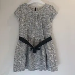 最終値下げ！ZARA ツイードワンピース 116 ベルト付き ザラ